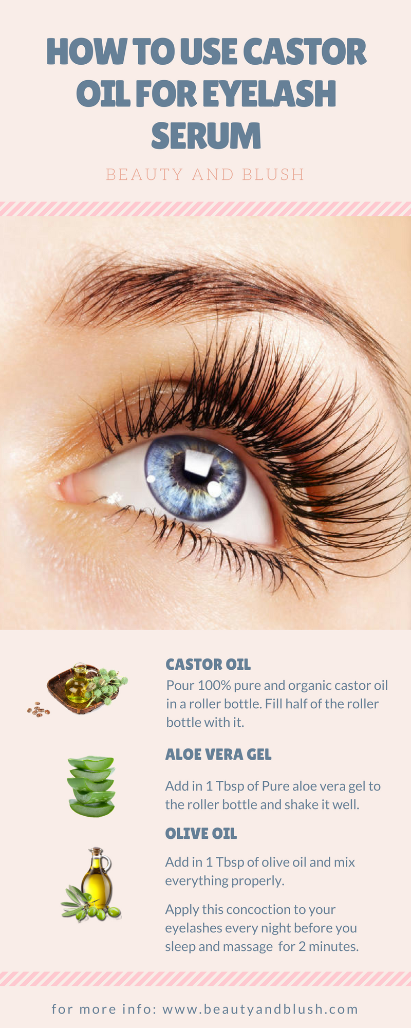 How to Use Castor Oil for Eyelash Serum - Beauty and Blush