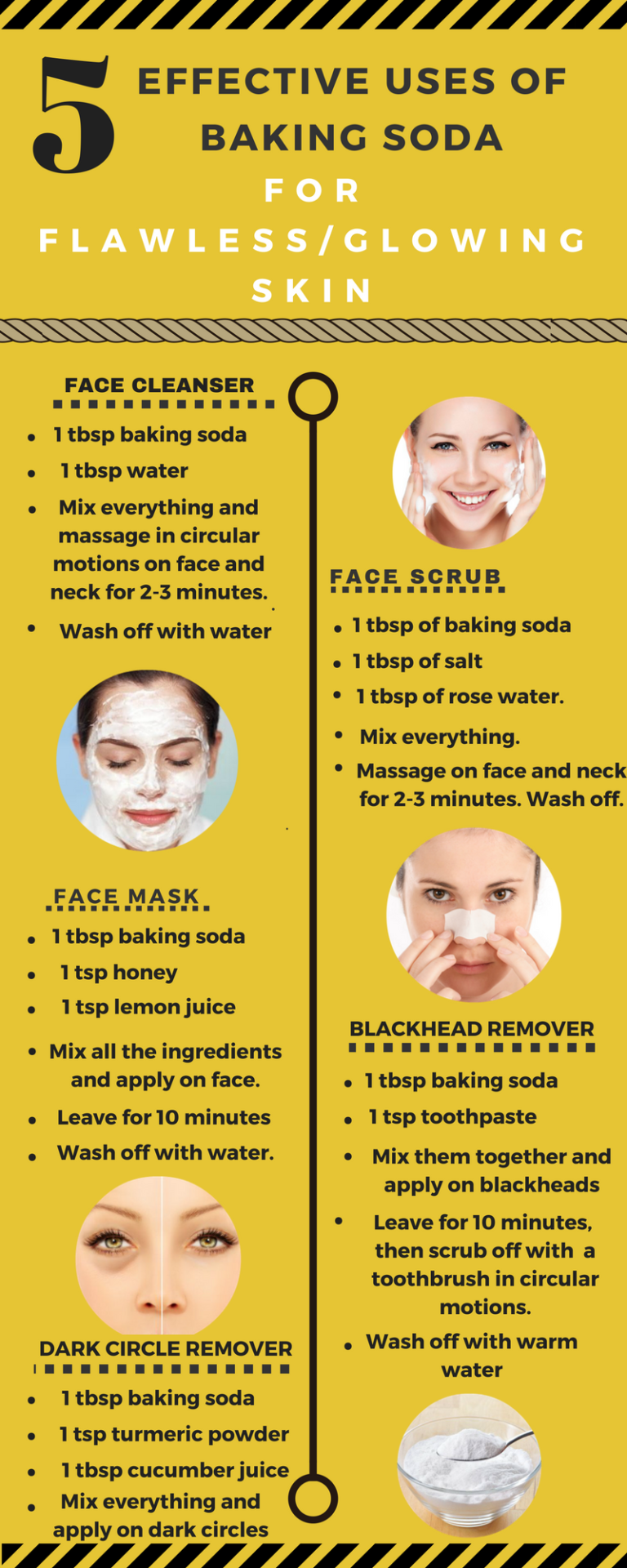 5 Effective Uses Of Baking Soda For Flawless And Glowing Skin - Beauty 